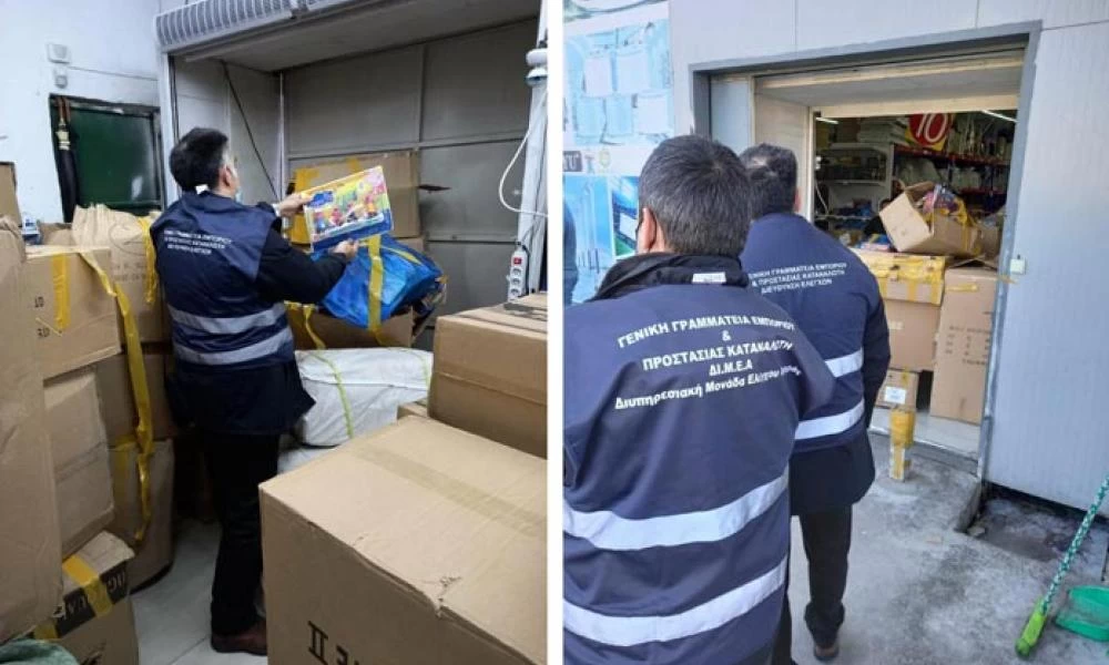 Αττική: "Λουκέτο" και βαρύ πρόστιμο σε αποθήκη πώλησης παιχνιδιών